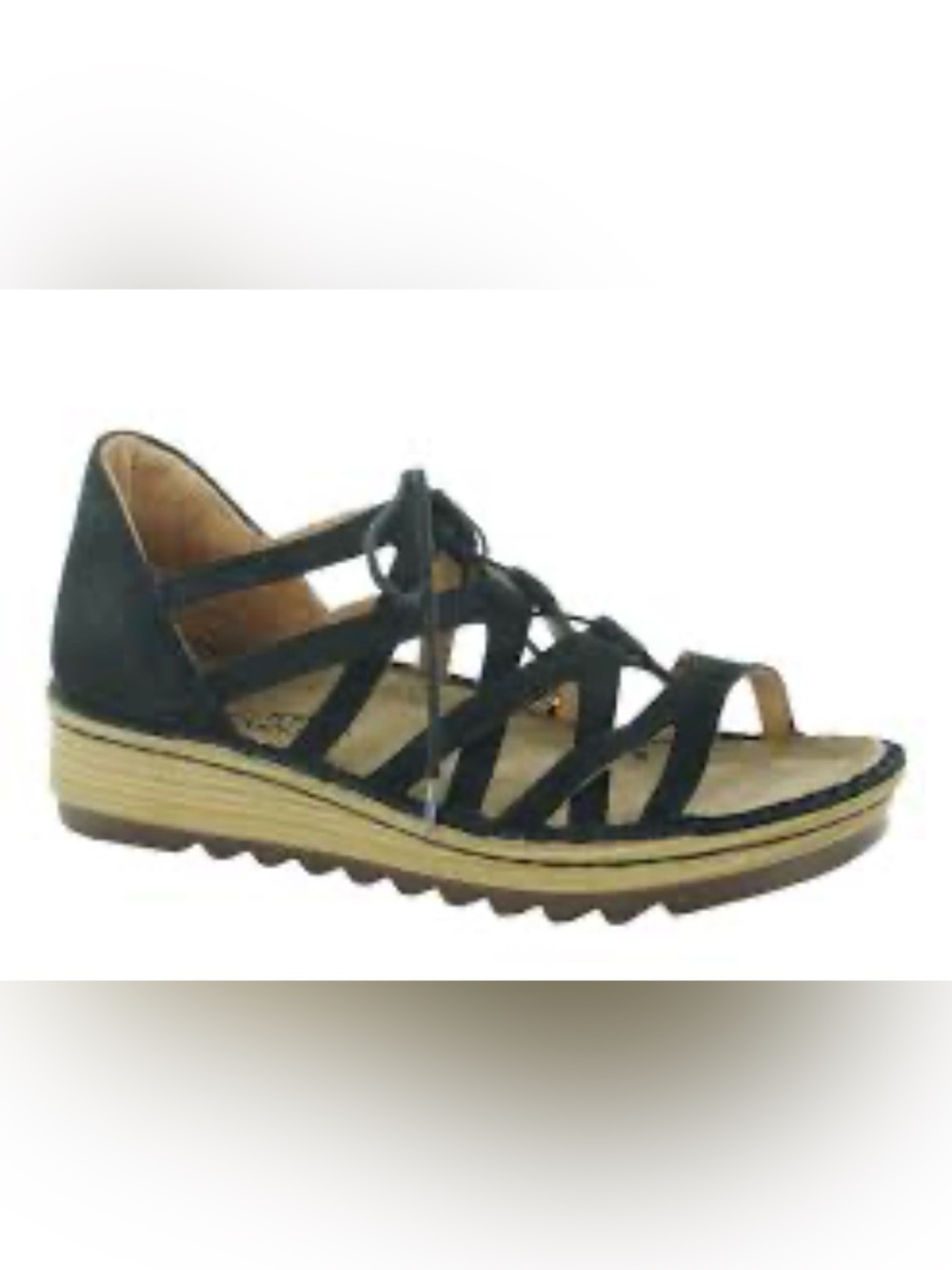 Naot Women’s Yarrow Suede Lace-Up Sandals Size 9
